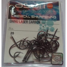 Anzois Asari Chinu Laser Carbon 1 25pcs ref:A001NOS